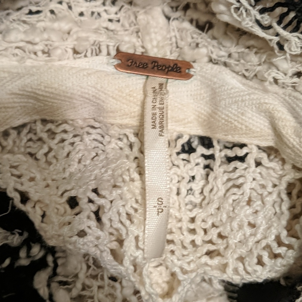 **Sold** Free People crochet sweater - Picture 5 of 5